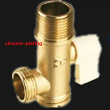 DN15 хромированный латунный угловой вентиль латунный запорный шаровой клапан латунный резьбовой прямоугольный клапан регулятор расхода воды клапан