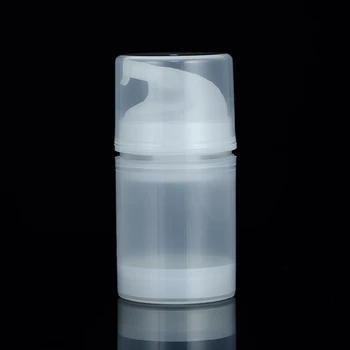 

Free shipping 50ml airless bottle vacuum pump bottle lotion bottle used for travel Refillable Bottles