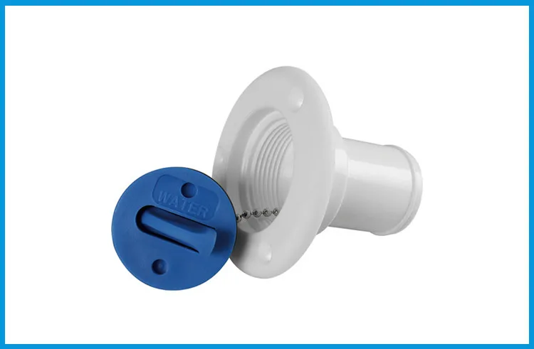 Marine Boat Nylon Plastic UV Stabilized Hardware Deck Filler Socket Boat WATER01 8 abs two handle kitchen faucet plastic body cold hot water sink tap chromed finish deck mounted bibcock hardware accessories