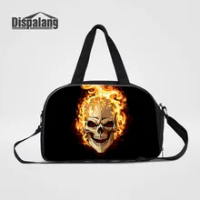 Холщовые дорожные сумки для мальчиков-подростков, Индивидуальная сумка на плечо с черепом, Спортивная Уличная обувь