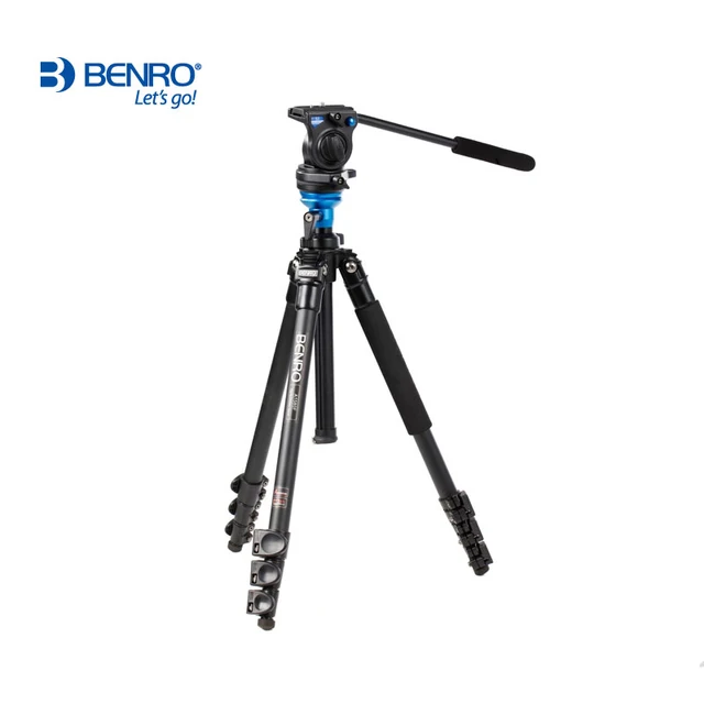 BENRO A1573FS2 Video Tripod Professional Aluminum Camera Tripods With