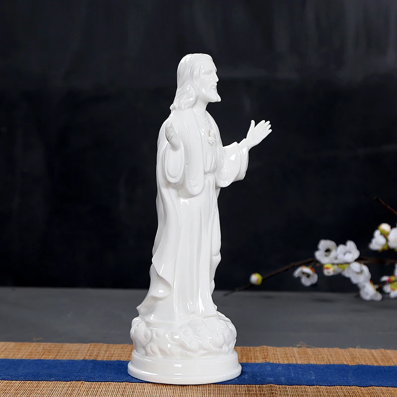White Porcelain Jesus Statue