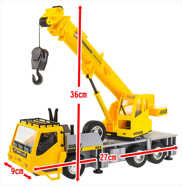 1:24 Remote control crane,Electric engineering vehicles,7-channel car,Wireless RC model toys,Oversized toy car,free shipping 6
