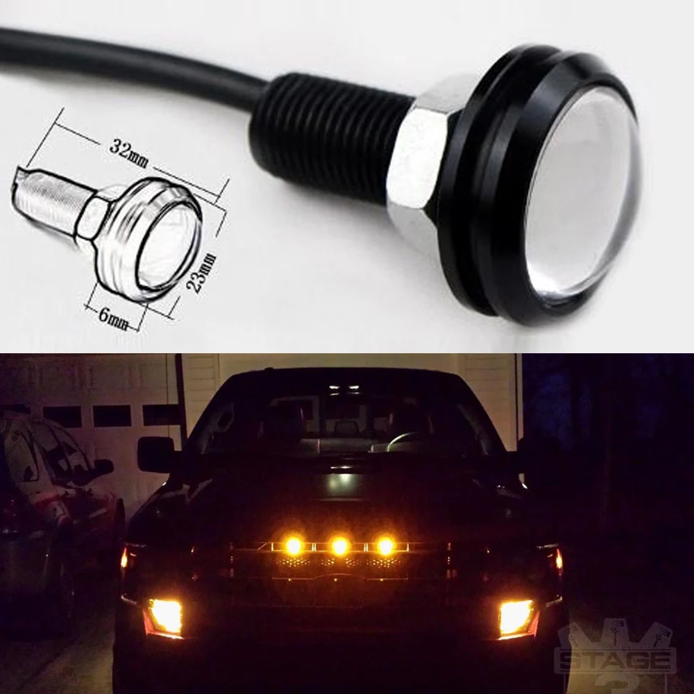 1pc High Power Universal LED Amber Grille Lighting For Ford/SVT Raptor