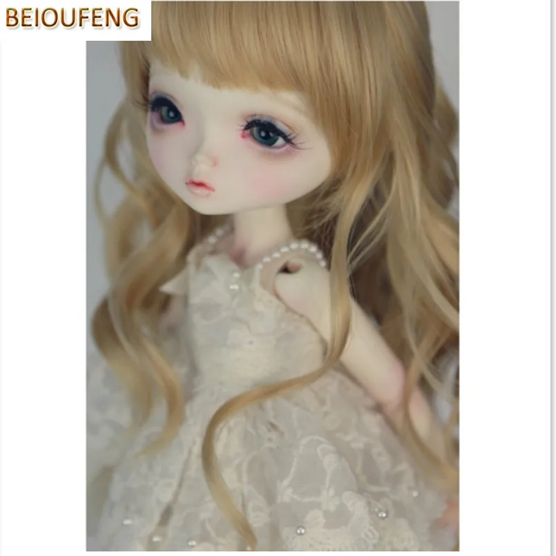 Beioufeng 1/6 SD BJD куклы Искусственные парики высокое Температура Провода длинные вьющиеся волосы, синтетические волосы куклы 1/6 Весы Интимные аксессуары для Куклы