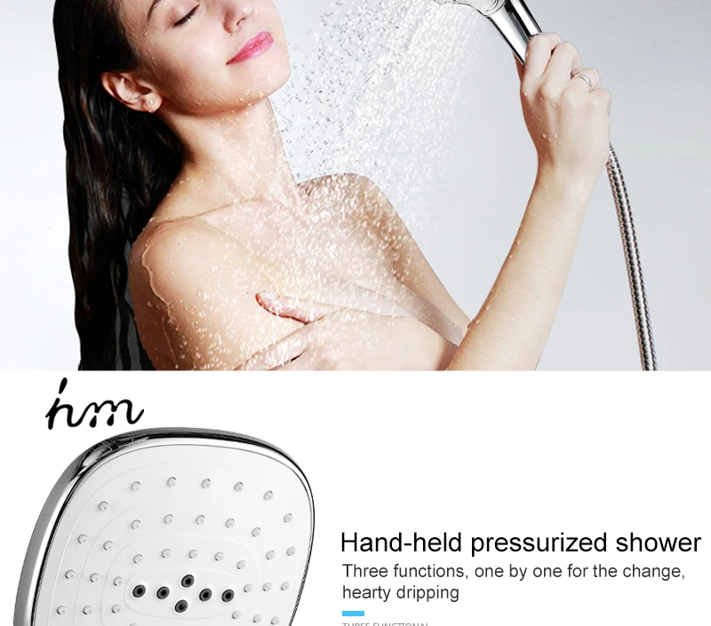 Bathroom Shower System Faucet Set with Rainfall Shower Head & Handheld  Brass Thermostatic Water Rainfall Shower Set Faucet (15)