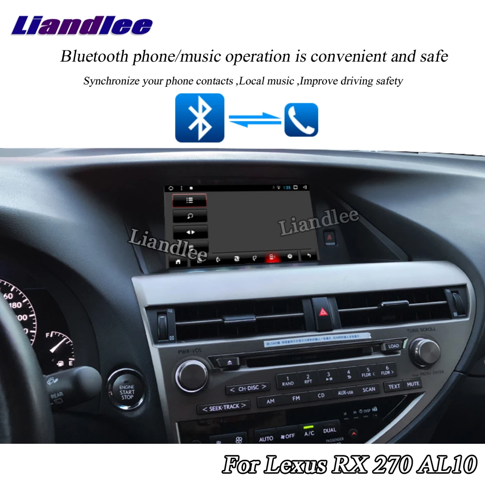 Top Liandlee Car Android System For Lexus RX 270 RX270 AL10 2008~2015 Radio Stereo Carplay GPS Wifi Navi MAP Navigation Multimedia 4