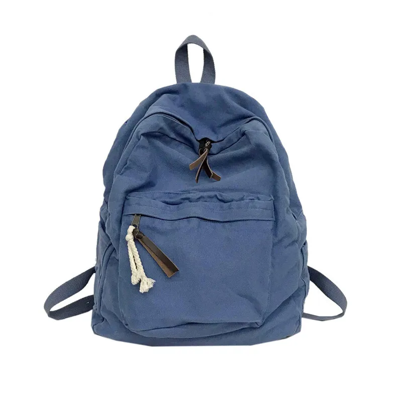 

Miyahouse Solid Color Denim Female Backpack Fashion Patchwork Design Women Rucksack Large Capacity Travel Bag For Ladies