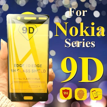 Перейти на Алиэкспресс и купить 2 шт. 9d Защитное стекло для nokia 2 3 5 6 7 Защитная пленка для экрана на noka 2,1 3,1 5,1 6,1 8,1 2018x7 nokio скринсейвер лист