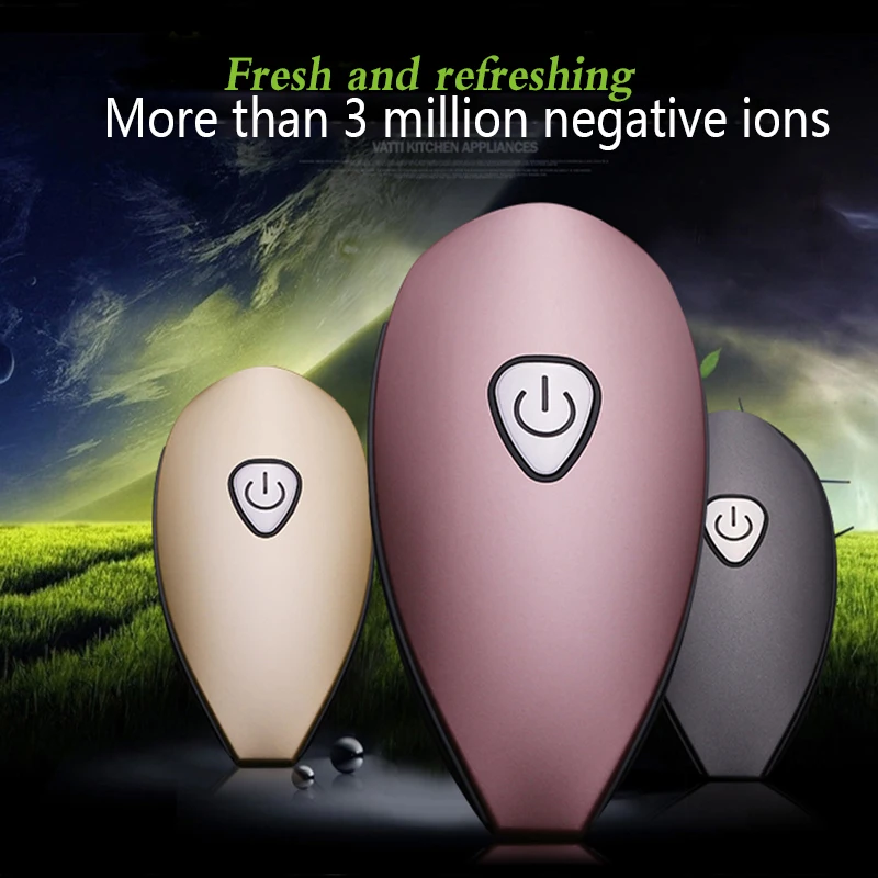 Home Car Air Purifier Ionizer Smoke Remove Sterilize 4Color LED Light Indicator Negative Ion Air