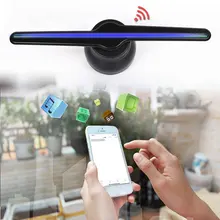 Wi-Fi Подключение 3D Голограмма реклама lichtbak дисплей светодиодный вентилятор голографическое изображение голых глаз светодиодные вентиляторы рекламный плеер