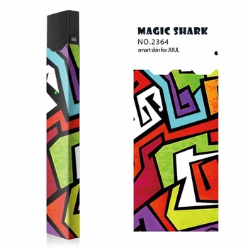 

Creative Maple Leaf Dusk Dog Ultra-thin 2.5D Stereo Sticker For JUUL Electronic Cigarette Sticker Fashion Vape Accessories