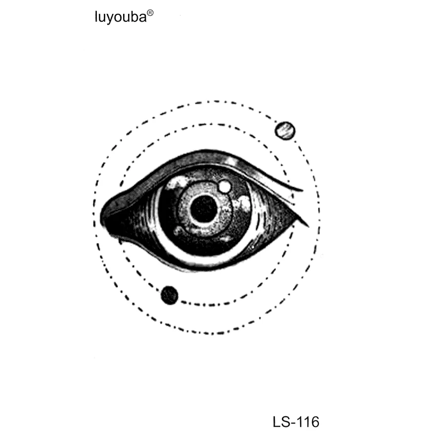 200 шт Глаза неба водонепроницаемые Временные татуировки стикер солнце и луна глаза татуаж временная татуировка для мужчин детская
