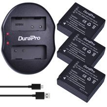 DuraPro 3 шт. DMW-BLG10 DMW BLG10 литий-ионный Батарея + USB двойной Зарядное устройство для Panasonic blg10e blg10gk BLG10 DMC-GF6 dmc-gx7 gf6 GX7