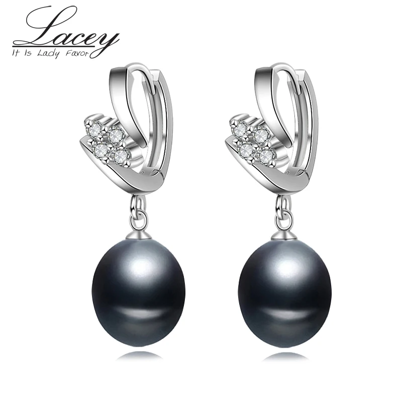 

Real 925 sterling silver pearl earrings for women,natural freshwater pearl hoop earrings jewelry