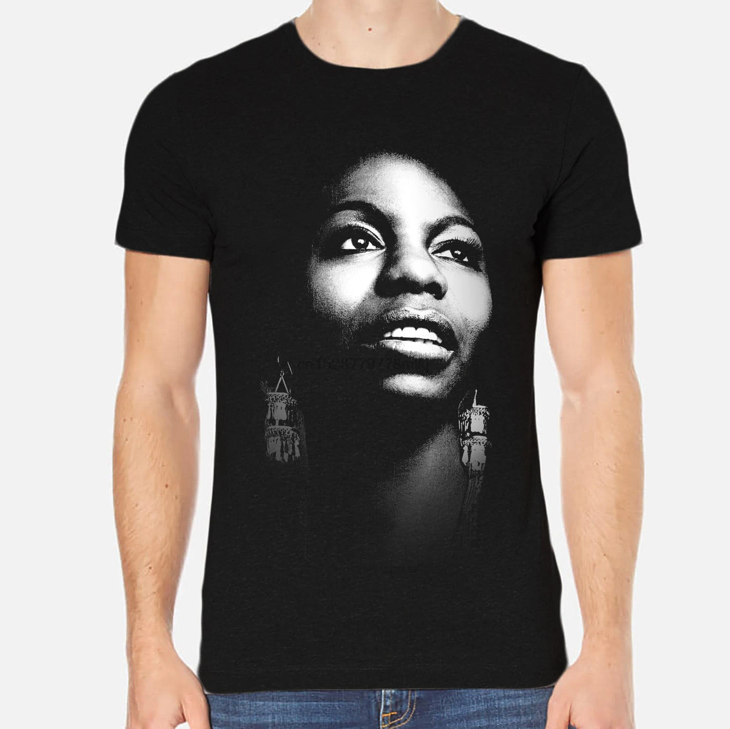 

Nina Simone New Men T-Shirt Black Clothing 3-A-093