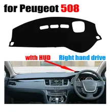 Car dashboard covers for Peugeot 508 High configuration all the years Right hand drive dashmat pad dash cover auto accessories