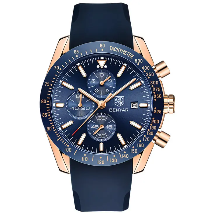 PAGANI Дизайн для мужчин Мода синий циферблат хронограф кварцевые часы для мужчин Спорт Бизнес часы роскошные часы из нержавеющей стали saat