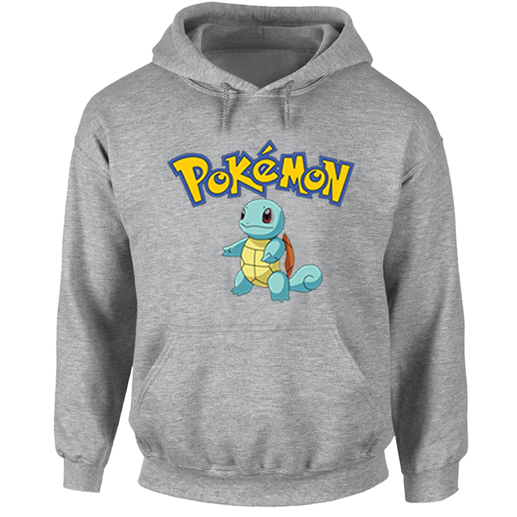 

Kawaii Pokemon Pikachu Squirtle Hoodies Women Girl Men Boy Sweatshirt Hip Hop Cosplay Cotton Jackets Coats Plus Size S-XXXL