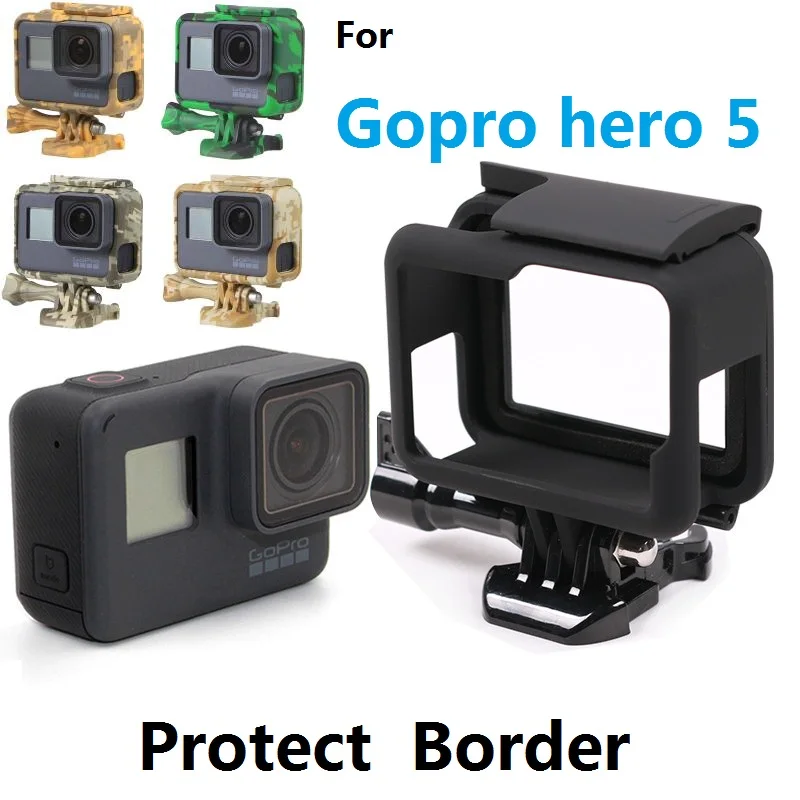 

2017 New Frame Border Protective Skeleton Housing Case Shell Camouflage Bag For GoPro Hero 6 5 Black Action Camera Accessories