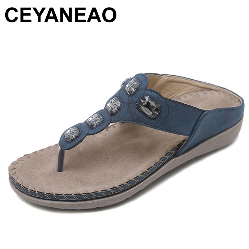 bohemian flip flop sandals