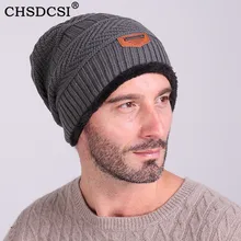 CHSDCSI мужские вязаные шапки зимние головные уборы для женщин теплые популярные модели плюс бархатная шапочка Повседневная шляпа мужские черепа