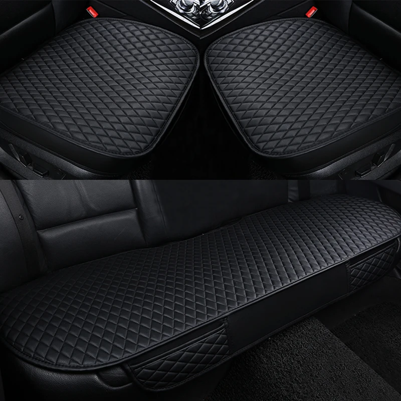 

Universal Car Front Back Rear Seat Cover Breathable PU Leather Pad Mat Cushion For 5 Seat Auto Chair Seat Cushion