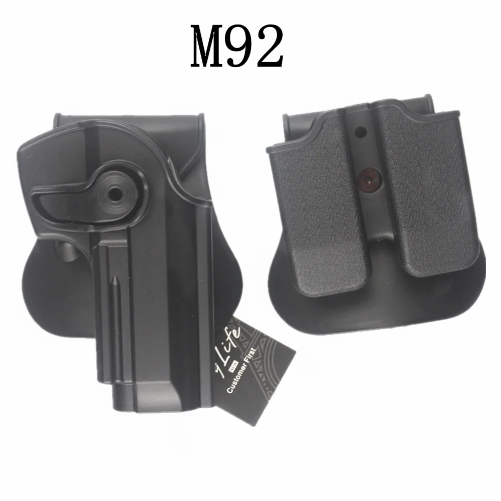 IMI Стиль для B eretta 92/96 RH Пистолет и журнал весло кобура BK|holster for pistol|pistol paddlepistol magazine