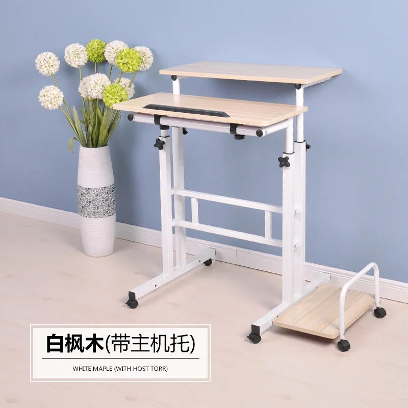 Free Lifting And Moving Sit-Stand Desk TV Mount