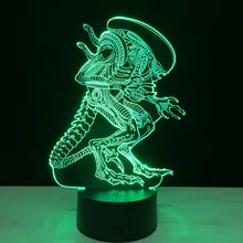 Acrylic 3D Led light Creative Atmosphere Table Lamp Strange people 7 color Touch Switch lamp Gradient Visual night lamp IY803368