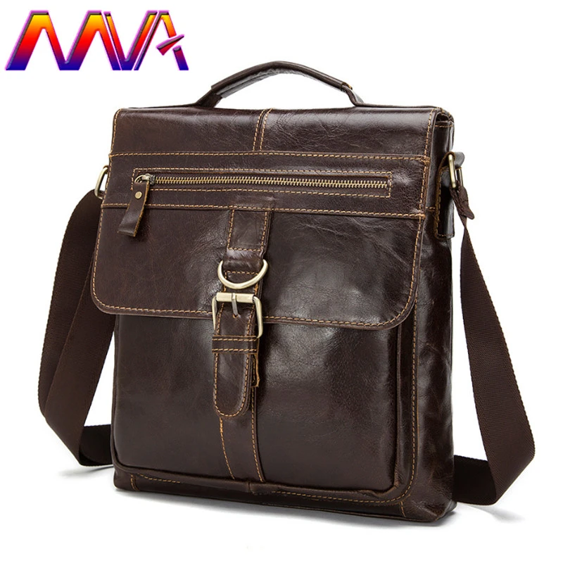 MVA Hot sale genuine leather men shoulder bag with cow leather men messenger bag men crossbody ...