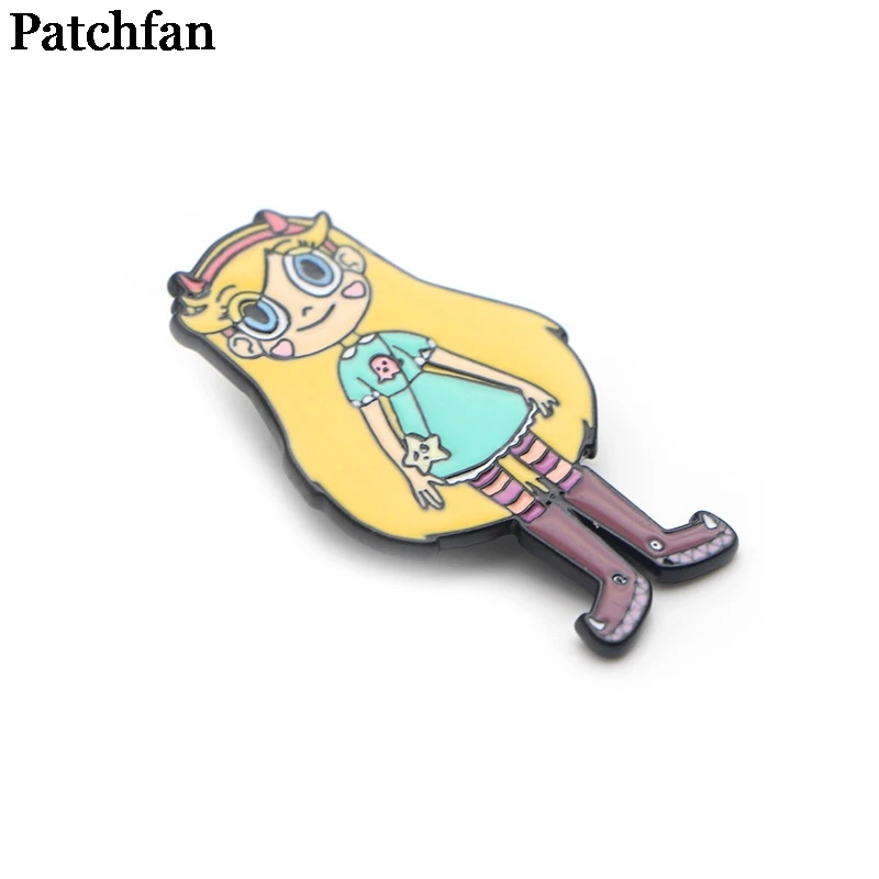 Patchfan Star vs the Forces of Evil цинковый сплав булавки для галстука значки para рубашка сумка Одежда Кепка рюкзак броши для обуви значки A2042