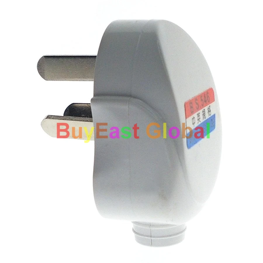 

(2 PCS) CHINA Standard 3-Pin DIY Rewireable Power Plug AC100~250V 10A White Color