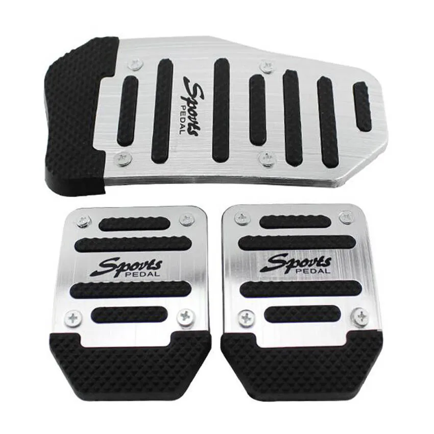 3Pcs/set Aluminum Universal Manual Car SUV Non Slip Foot Pedal Treadle