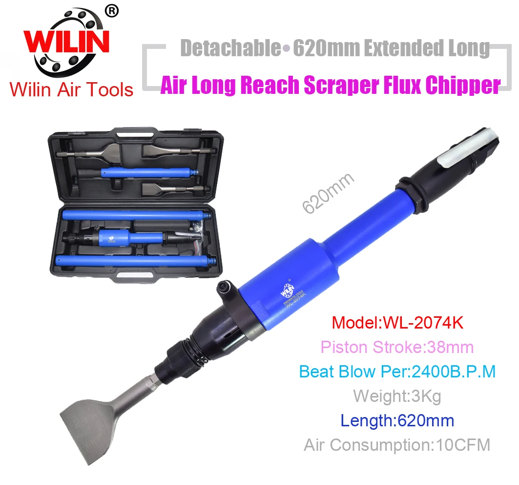 

Pneumatic Tools Extended Air chisels Reach Scraper Flux Chipper Big Length 620mm