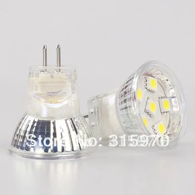 MR11 Светодиодная лампа Smd BI PIN 12VAC 24VAC 6led 505SMD 100LM 10 шт./лот|led lamp light|smd bulbled bulb |