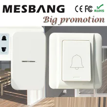 New hot wireless doorbell Door bell right mhz433 no need batter cable easy to install Free