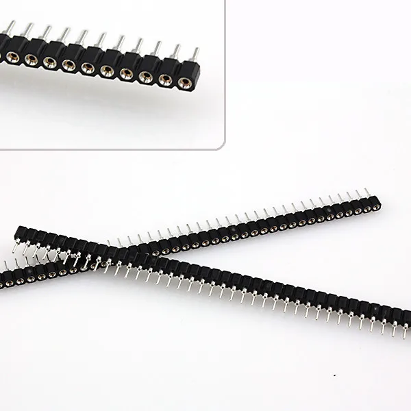 

1pc New Arrival 40Pin Single Row 2.54mm Round Female Header Pin