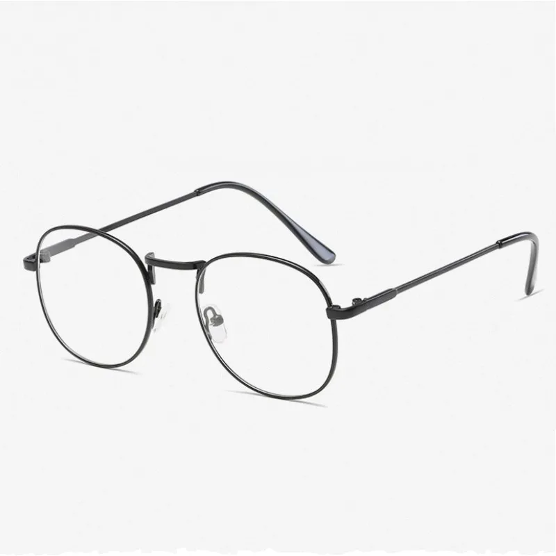 Женские Овальные винтажные очки Женская оправа близорукость оправы для оптических очков очки прозрачные очки oculos de grau feminino - Цвет оправы: BLACK