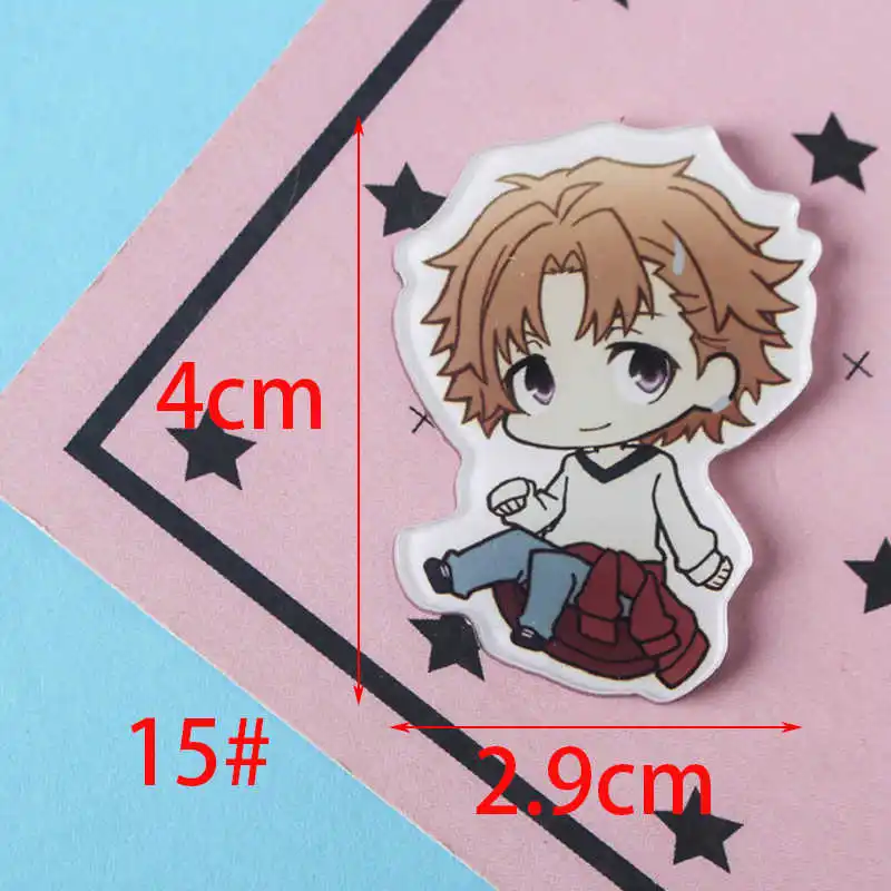 free shipping 1 PCS bungou stray dogs cartoon mix for Clothing Acrylic Badges Kawaii Icons on The Backpack Pin Brooch Badge Z68 - Цвет: No15