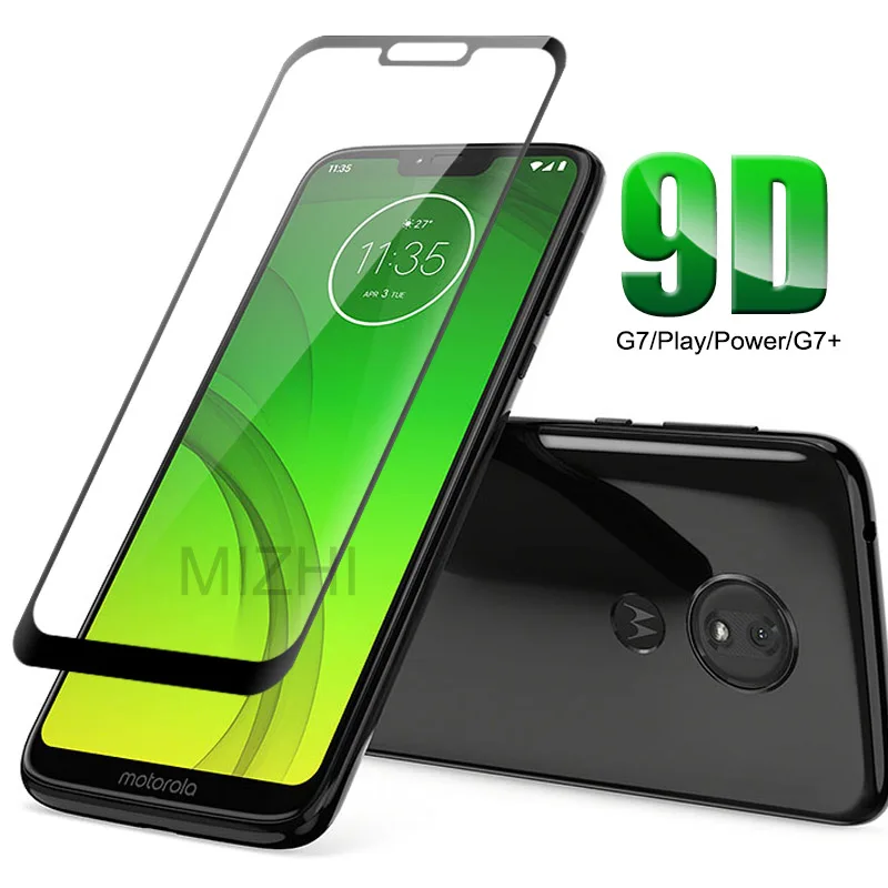 9D стекло для Moto G7 чехол питания для Moto G7 Plus Play power закаленное стекло на G7Plus G7Play G7 power G 7 7G XT1952 XT1955 чехол