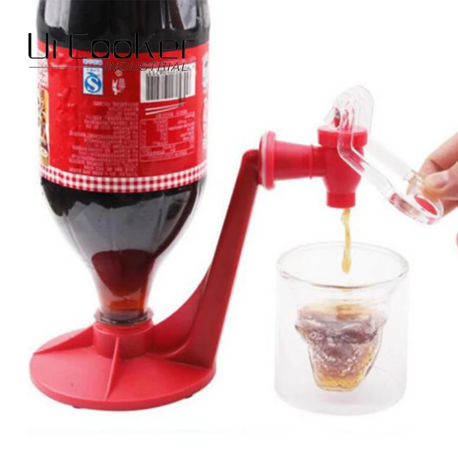 Coke drinking fountains Coke bottles inverted drinking fountains