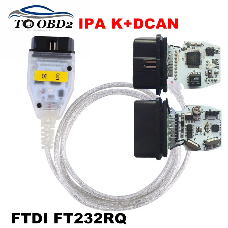 

For BMW INPA FTDI FT232RQ Chip Stable OBD2 Diagnostic Interface USB Compatible K+DCAN KCAN INPA For BMW Series Free Shipping