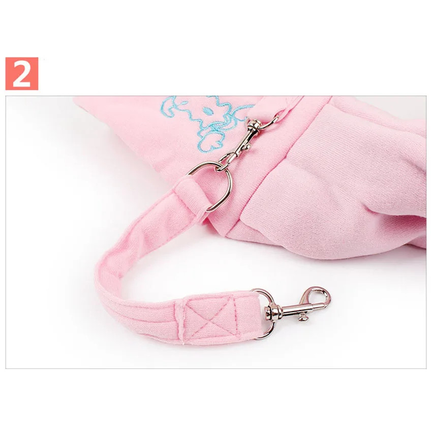 HANTAJANSS Hands-Free Reversible Small Dog Cat Sling Carrier Bag Outdoor Travel Double-sided Kangaroo Pocket Shoulder Bags