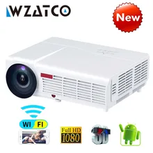 WZATCO LED96W LED 3D Projector 5500Lumen Android 7 1 Smart Wifi full HD 1080P support 4k