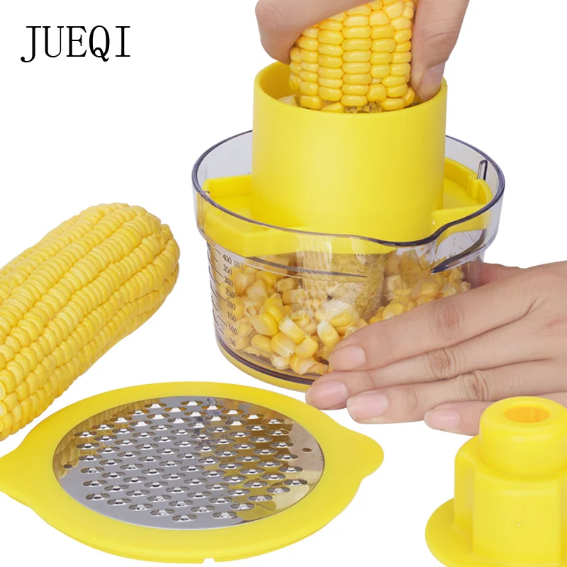 

JueQi Corn Stripper Kerneler Peeler Kitchen Tools Ginger Sharpener Garlic Plane Cutter + Measuring Cup Kitchen Accessories