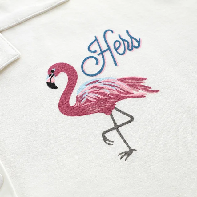 Cartoon Flamingo Spring Pajama Sets Mujer Pajamas Set Homewear Long Sleeve Elastic Waist Loose pyjamas Feminino pyjamas S89208