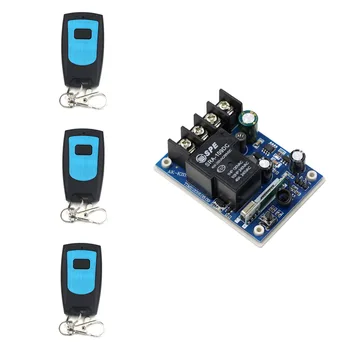 

Wireless 40A 1CH Relay Wireless Remote Control Switch Receiver + One Button Waterproof Transmitter 12V 24V 36V 48V Remote Switch