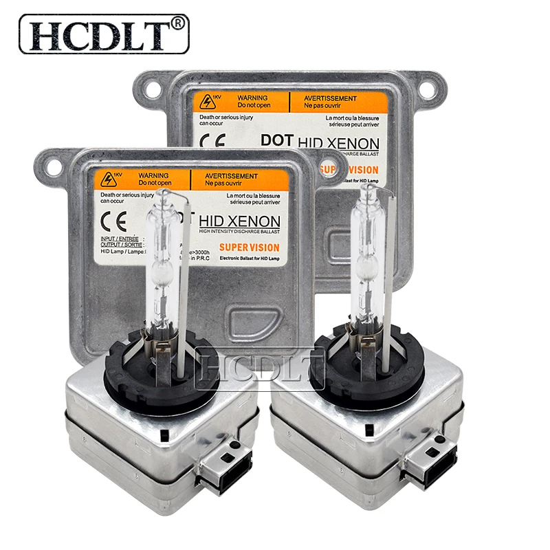 HCDLT 55W D1S D3S Xenon HID набор ламп 4300K 5000K 6000K 8000K Автомобильные фары лампы D3S D1R D3R D1S 55W HID балласт блок управления Комплект