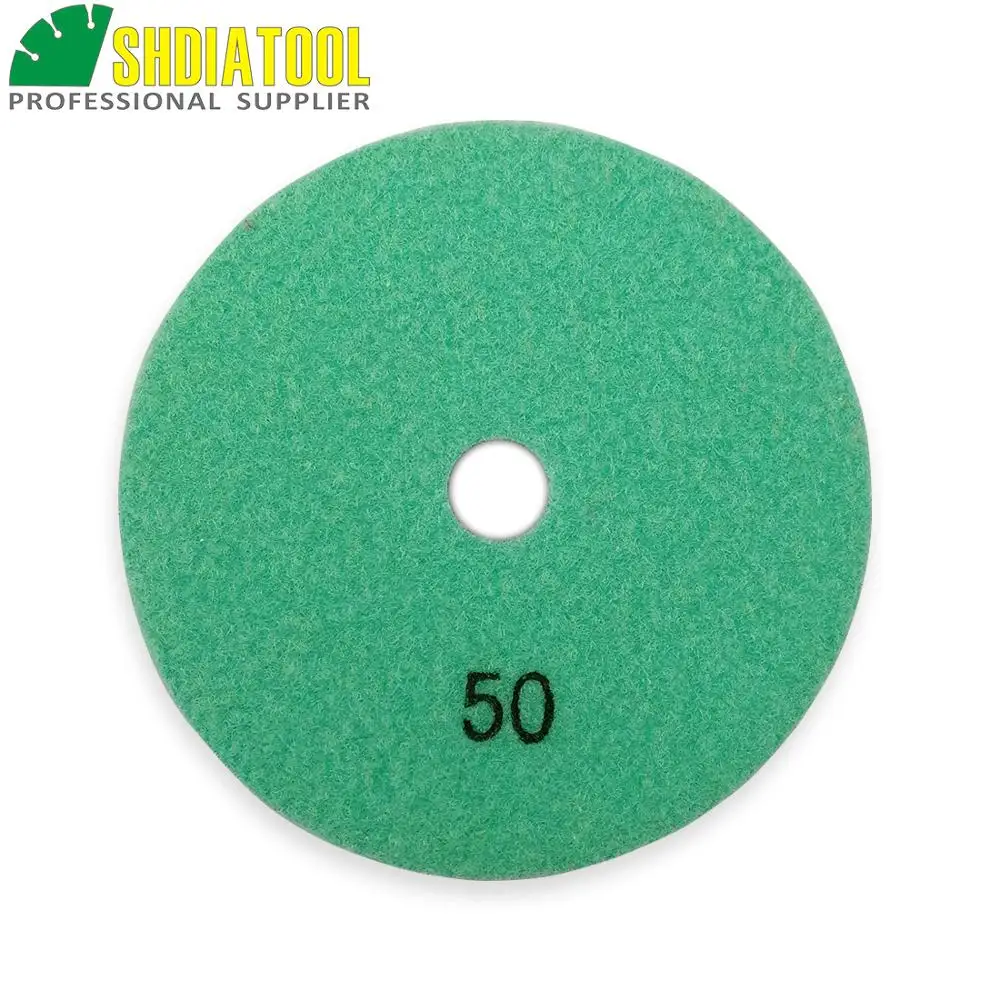 8pcs Grit #50 5inches diamond flexible dry polishing pads for granite marble ceramic Quartz stone
